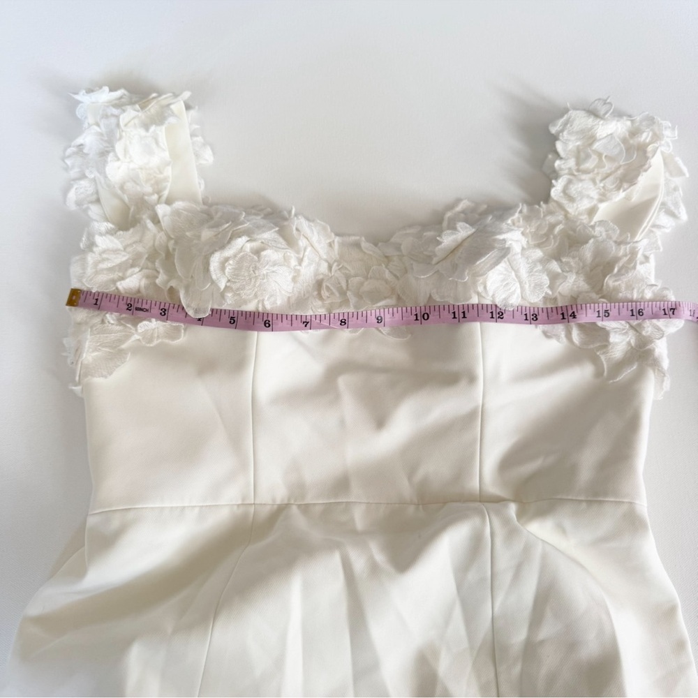 NWT Jenny by Jenny Yoo Willow Strapless Floral Convertible Wedding Gown White 10 - Picture 8 of 10